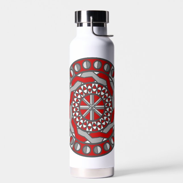Rote Maschinen Trinkflasche (Links)