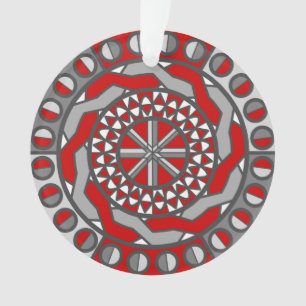 Rote Maschinerie-Acryl-Verzierung Ornament
