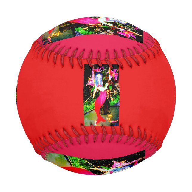 Rote Meerjungfrauen Baseball (Vorderseite)
