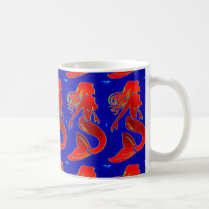 Rote Meerjungfrauen-Tasse Kaffeetasse