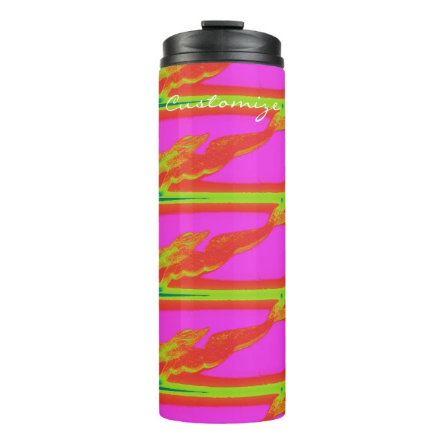 Rote Meerjungfrauen Thermosbecher (Vorderseite)