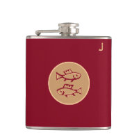 Rote Mit Monogramm Flasche - Zodiac - Fieber