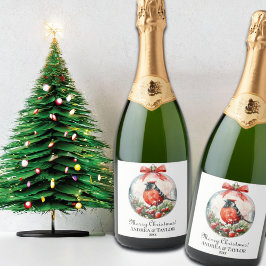 Rote Mockingbird Winterlandschaft