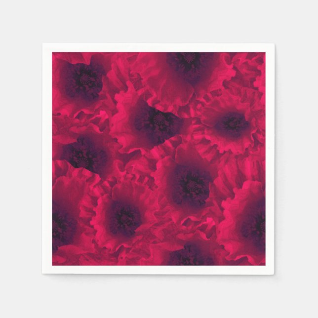 Rote Mohn, Serviette (Vorderseite)