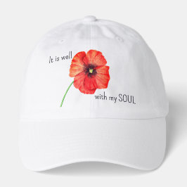 Rote Mohnblume Es ist wohl mit meiner Seele Truckerkappe