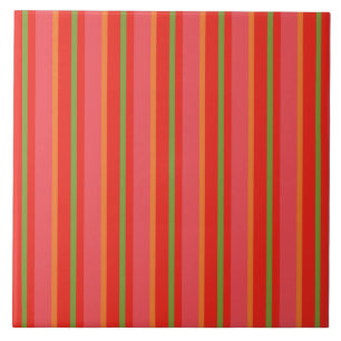 Rote Mohnblume färbt rosa orange grüne Snazzy Fliese