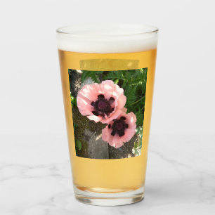 Rote Mohnblume Glas