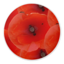 Rote Mohnblumen Design Keramik-Griff