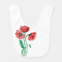 Rote Mohnblumen im Aquarell