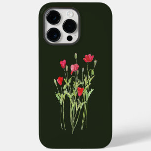 Rote Mohnblumen Sommerwiese, Wildblumen iPhone 14 Pro Max Hülle