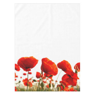 Rote Mohnblumen Tischdecke