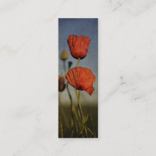 Rote Mohnblumen, Visitenkarte
