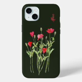 Rote Mohnblüte, Sommerwiese, wilde Blume Case-Mate iPhone Hülle