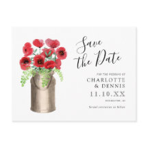 Rote Mohnmilch Save the Date