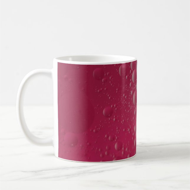 Rote Moleküldarstellung Kaffeetasse (Links)