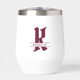 Rote Monogramm, Brieftyp in aufgespaltenen Buchsta