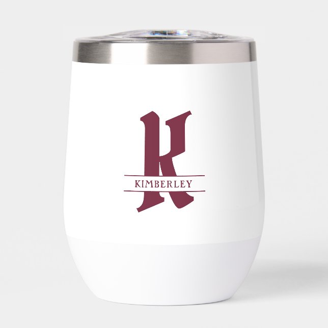 Rote Monogramm, Brieftyp in aufgespaltenen Buchsta (Vorderseite)