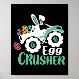Rote Monster-Truck-Eier für Kinder Ostereier-Suche Poster