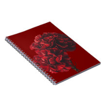Rote Narben Spiral Foto Notebook