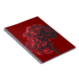 Rote Narben Spiral Foto Notebook Notizblock