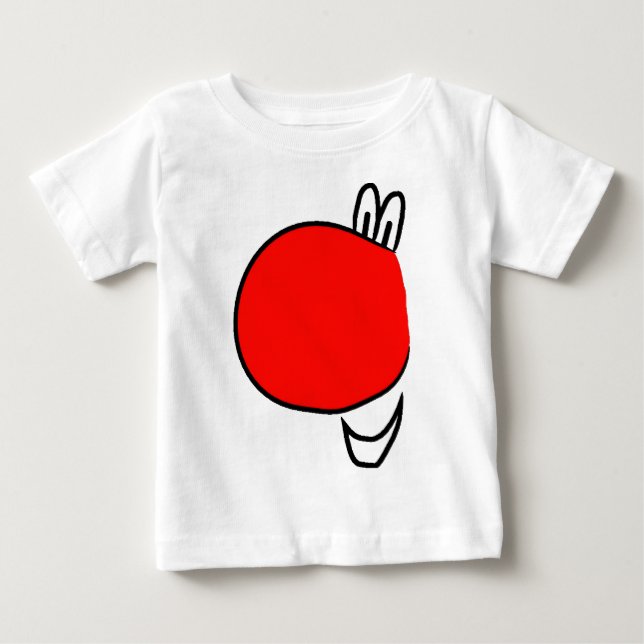Rote Nasen-Tages-Kleidung Baby T-shirt (Vorderseite)