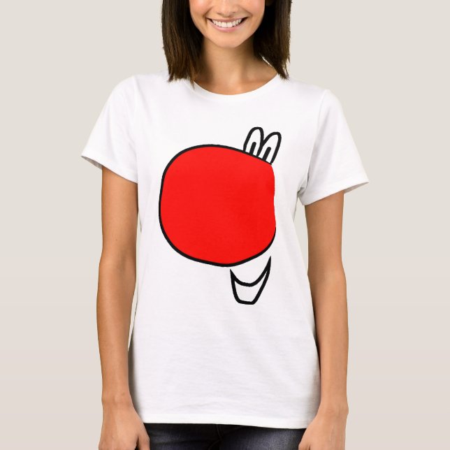 Rote Nasen-Tages-Kleidung T-Shirt (Vorderseite)