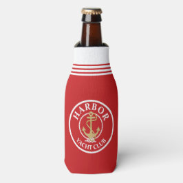 Rote Nautikflasche Cool Flaschenkühler