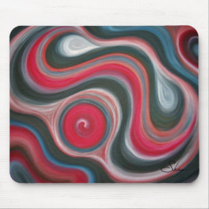 Rote Nebelfleck-Mausunterlage Mousepad