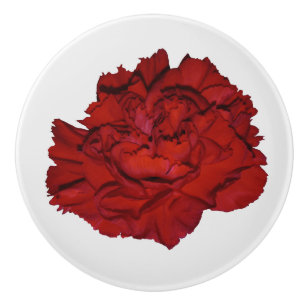 Rote Nelke Keramikknauf