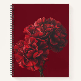 Rote Nelken Notizbuch