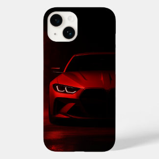 Rote Neon-Power: Luxus-Sportwagen im leuchtenden N Case-Mate iPhone 14 Hülle