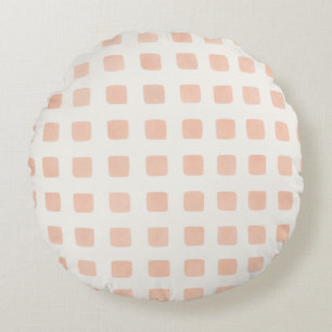 Röte Nordic Dots Rundes Kissen