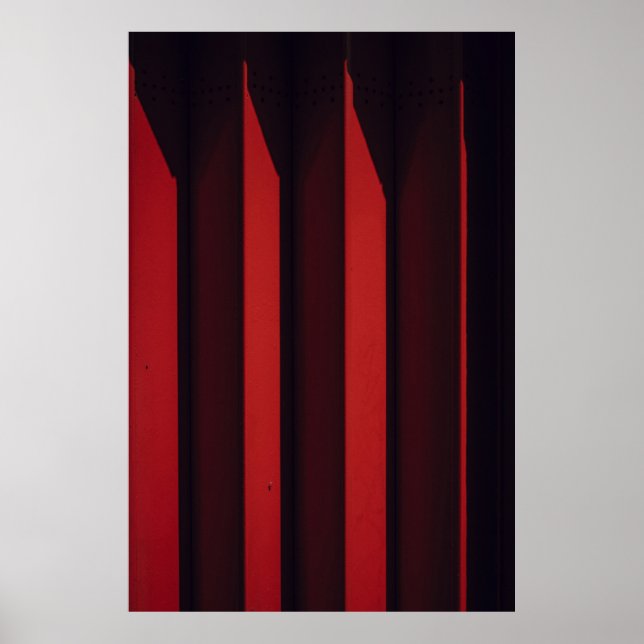 Rote Oberfläche Poster (Vorne)