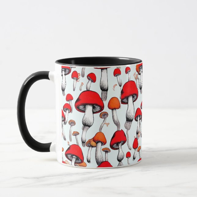 ROTE ORANGE-KOMICBOOK-STIL TASSE (Links)