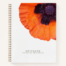 Rote Orange Mohn Personalisiert