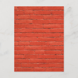 Rote Orange Wand Postkarte