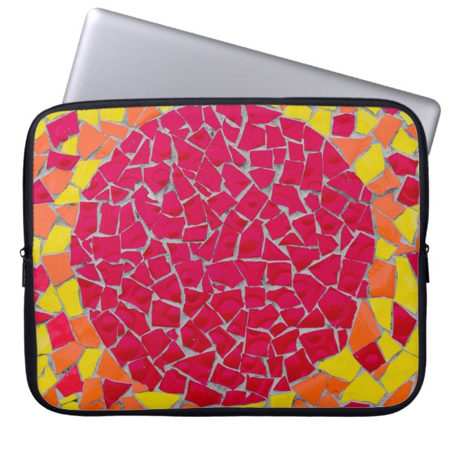 Rote, orangefarbene und gelbe Bilder Laptopschutzhülle (Vorderseite)