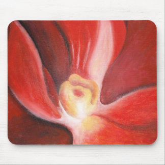 Rote Orchidee Mousepad