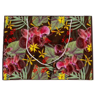 Rote Orchideen. Große Geschenktüte