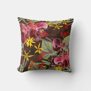 Rote Orchideen. Kissen