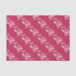 Rote Orchideenverpackung Blume Aquarellkunst Seidenpapier