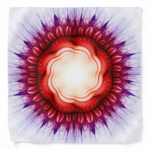Rote Ornamente mit wirbelnden Blumen