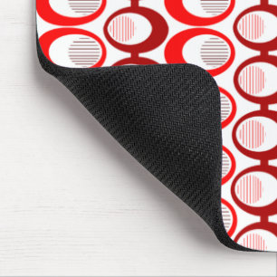 Rote Ovale Mousepad