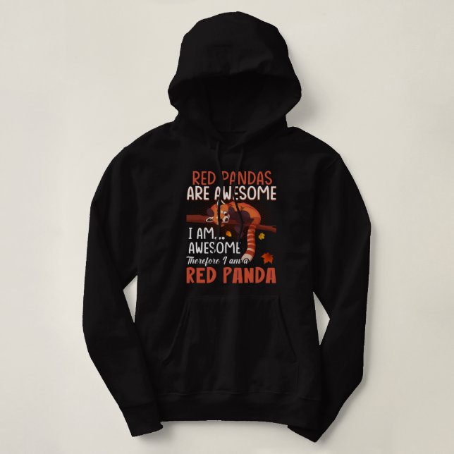 Rote Pandas sind Phantastisch, deshalb bin ich ein Hoodie (Design vorne)