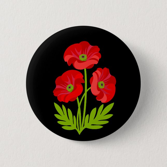 Rote Pappchen zum Armistice Day Button (Vorderseite)