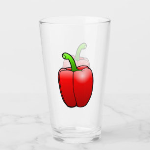 Rote Paprika Glas