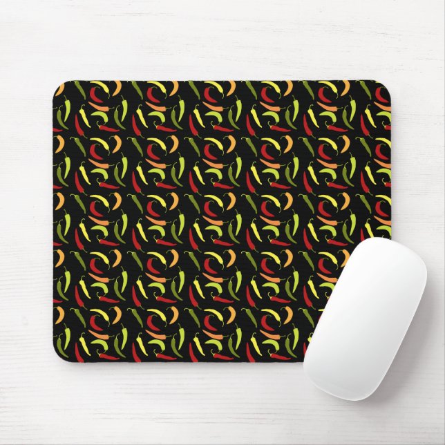 Rote Paprikaschoten Cinco de Mayo Mexiko Warme Küc Mousepad (Mit Mouse)