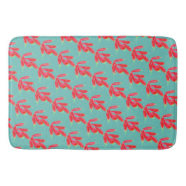 Rote Paprikaschoten im Wasser Bunch Bath Mat Badematte