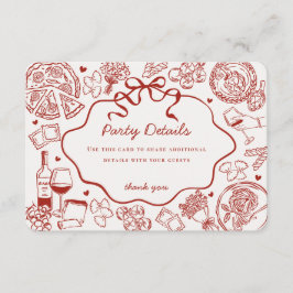 Rote Pasta Holy Cannoli Italienische Geburtstagsde Begleitkarte