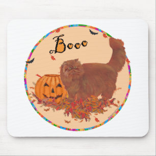 Rote Perserkatze Halloween Mousepad